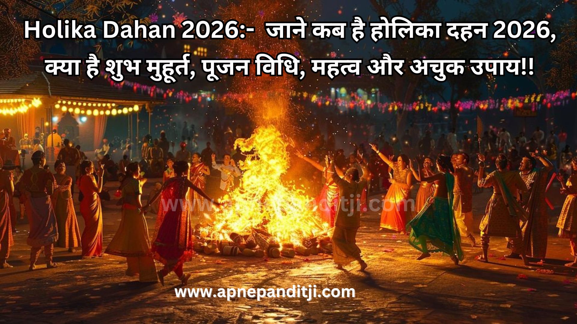 Holika Dahan 2026